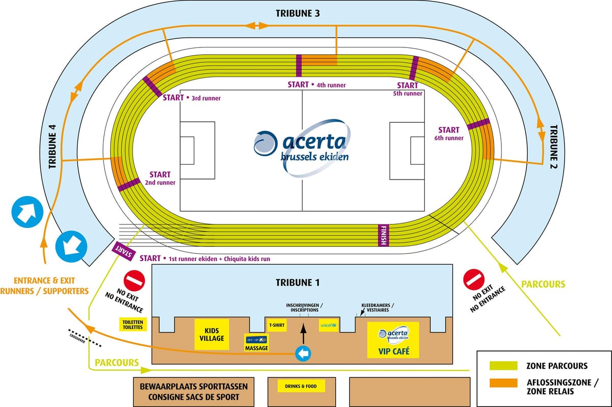 Bruxelles stadionu mapě