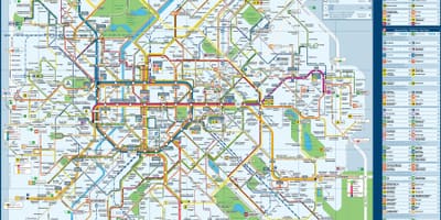Bruxelles bus mapa