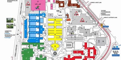 Bruxelles nemocnice mapě