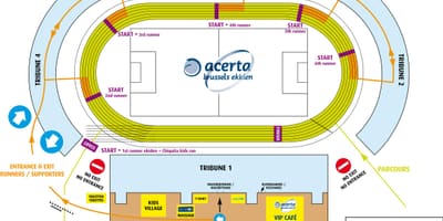 Bruxelles stadionu mapě